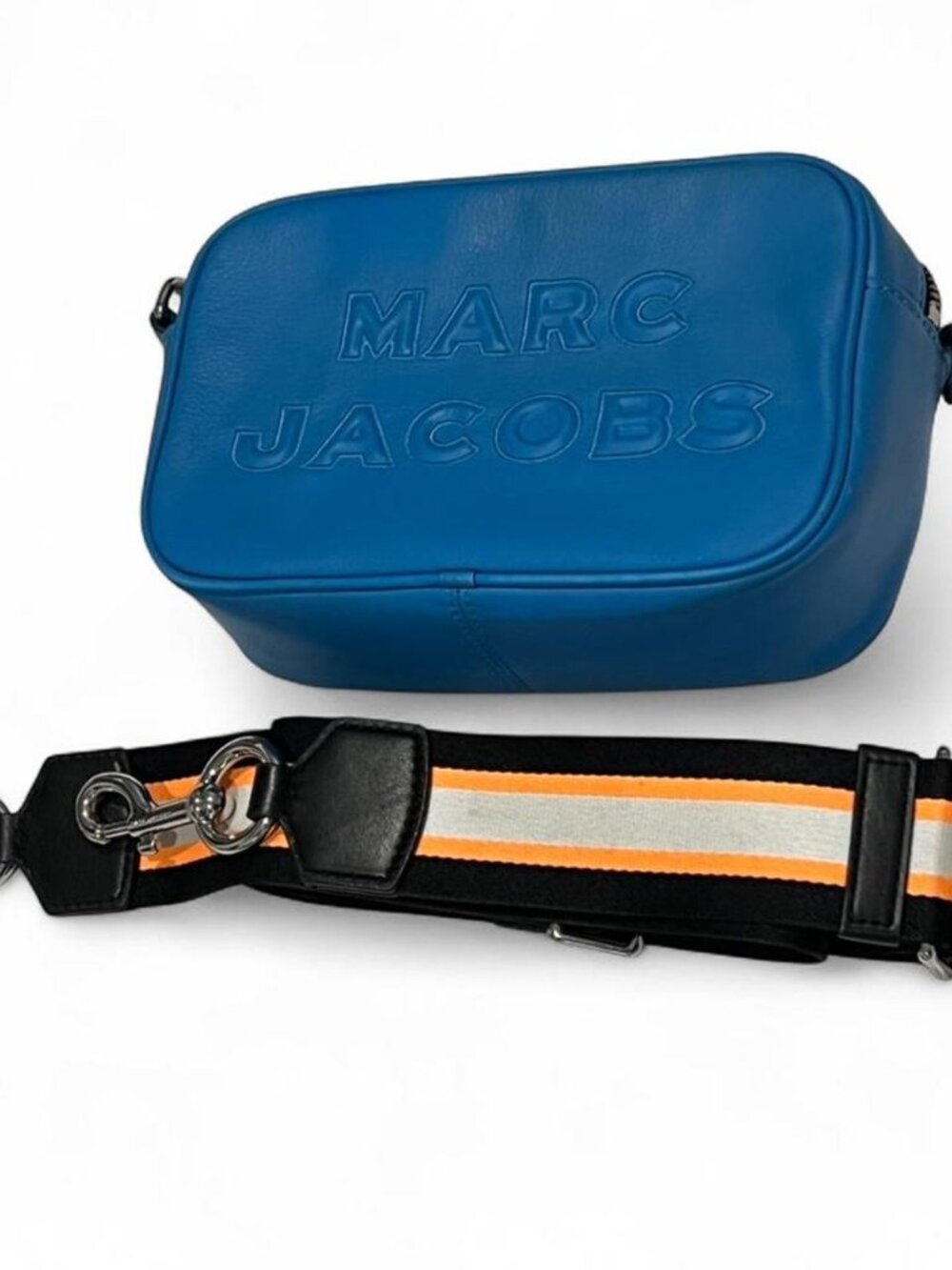 Authentic Marc Jacobs Flash Blue Leather Crossbody Bag - Picture 9 of 11